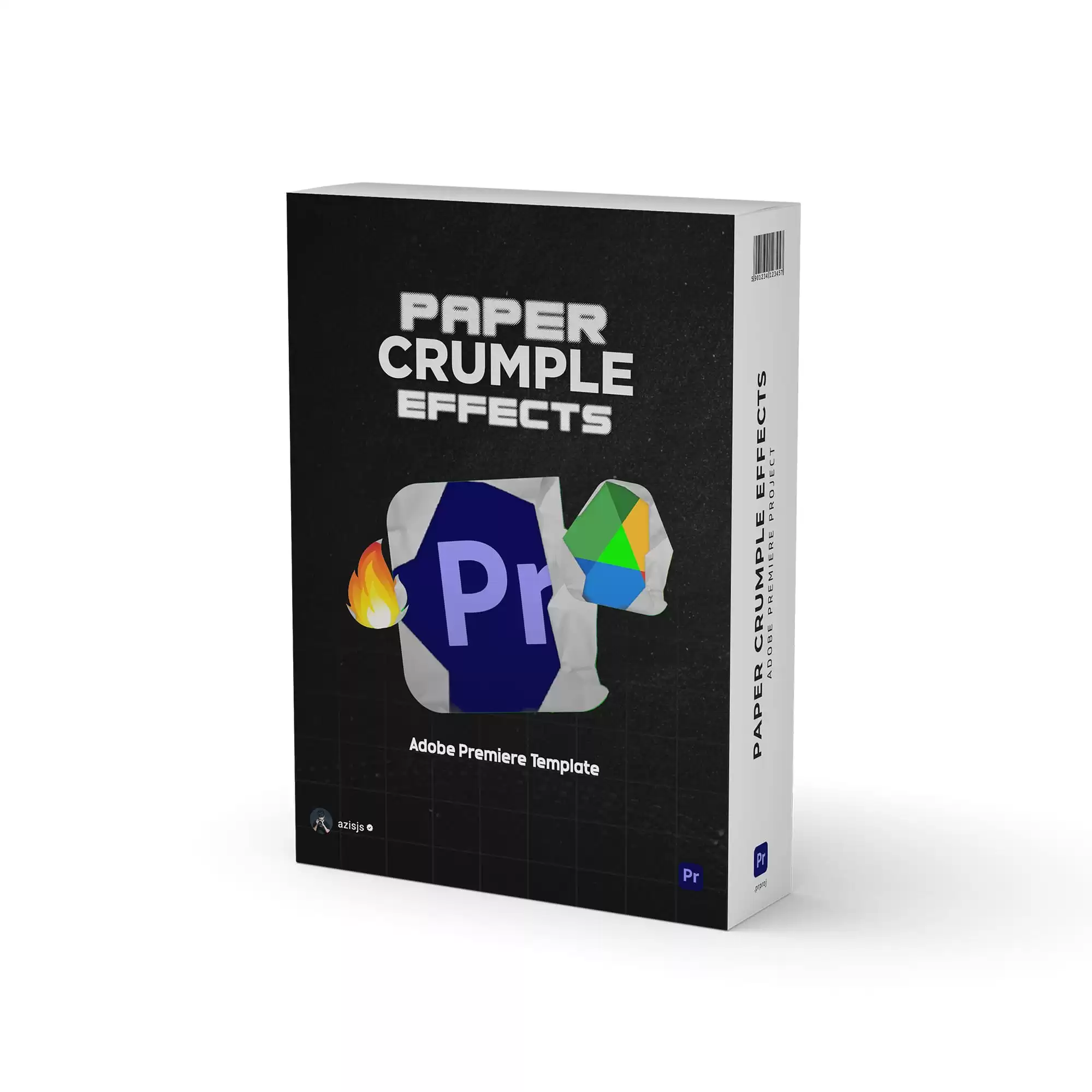 Paper Crumple Template