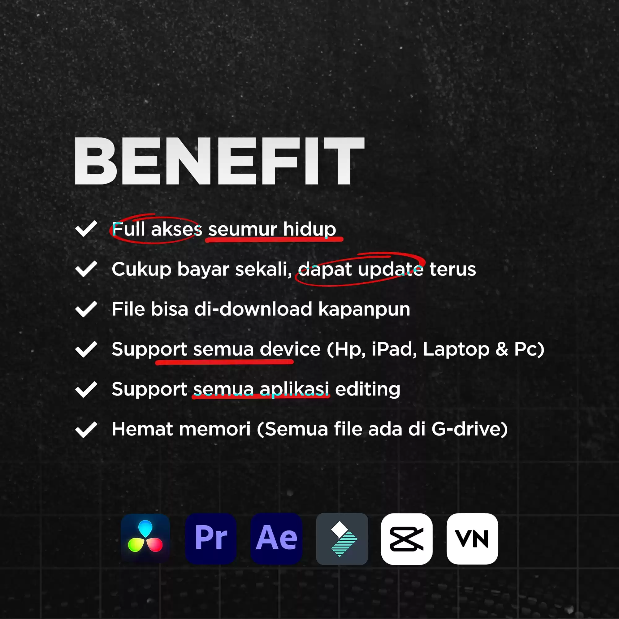Unlimited Video Editing Assets