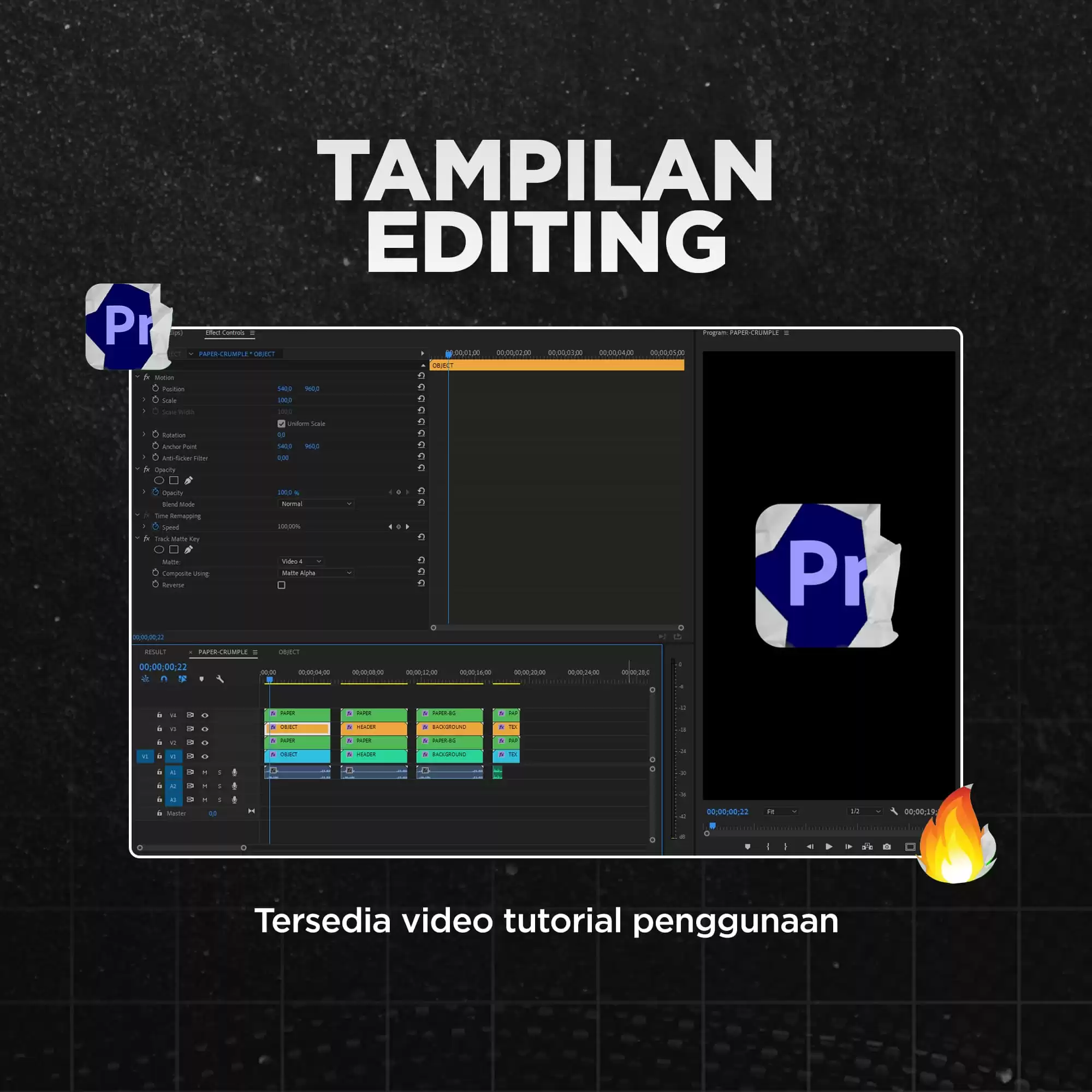 Paper Crumple Template