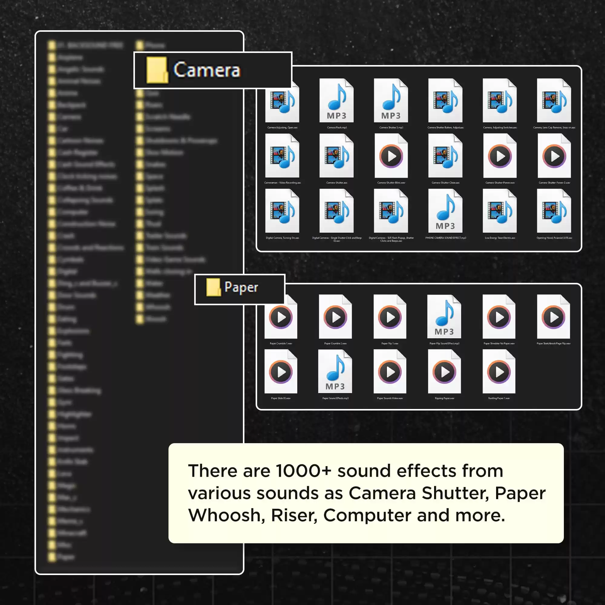 1000+ Sound Effects For Video Editor